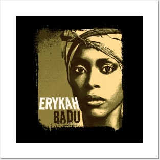 Erykah Badu - vintage raster Posters and Art